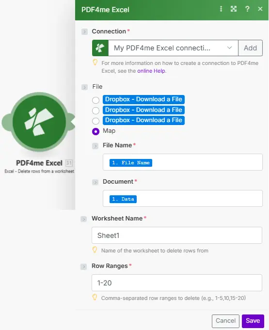 Clique para ampliar Excluir linhas no Excel